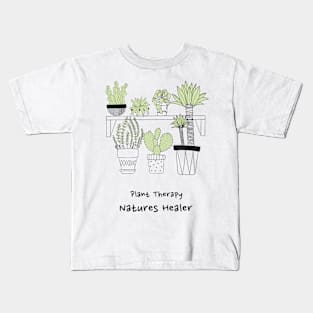 Plant lover shirt- plant therapy, natures healer Kids T-Shirt